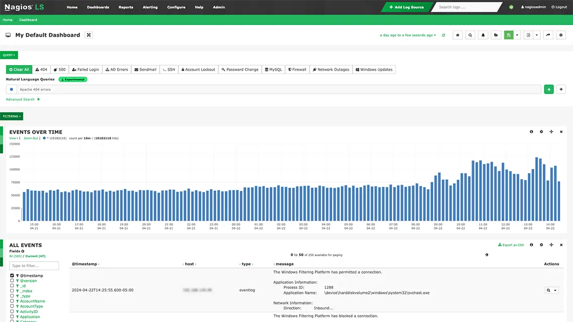 Log Server Dashboard