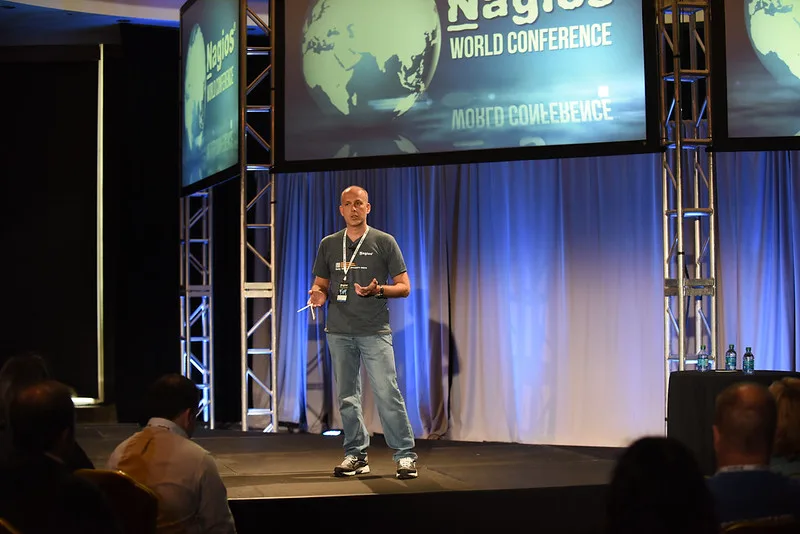 Ethan Galstad speaking at Nagios World Conference 2014